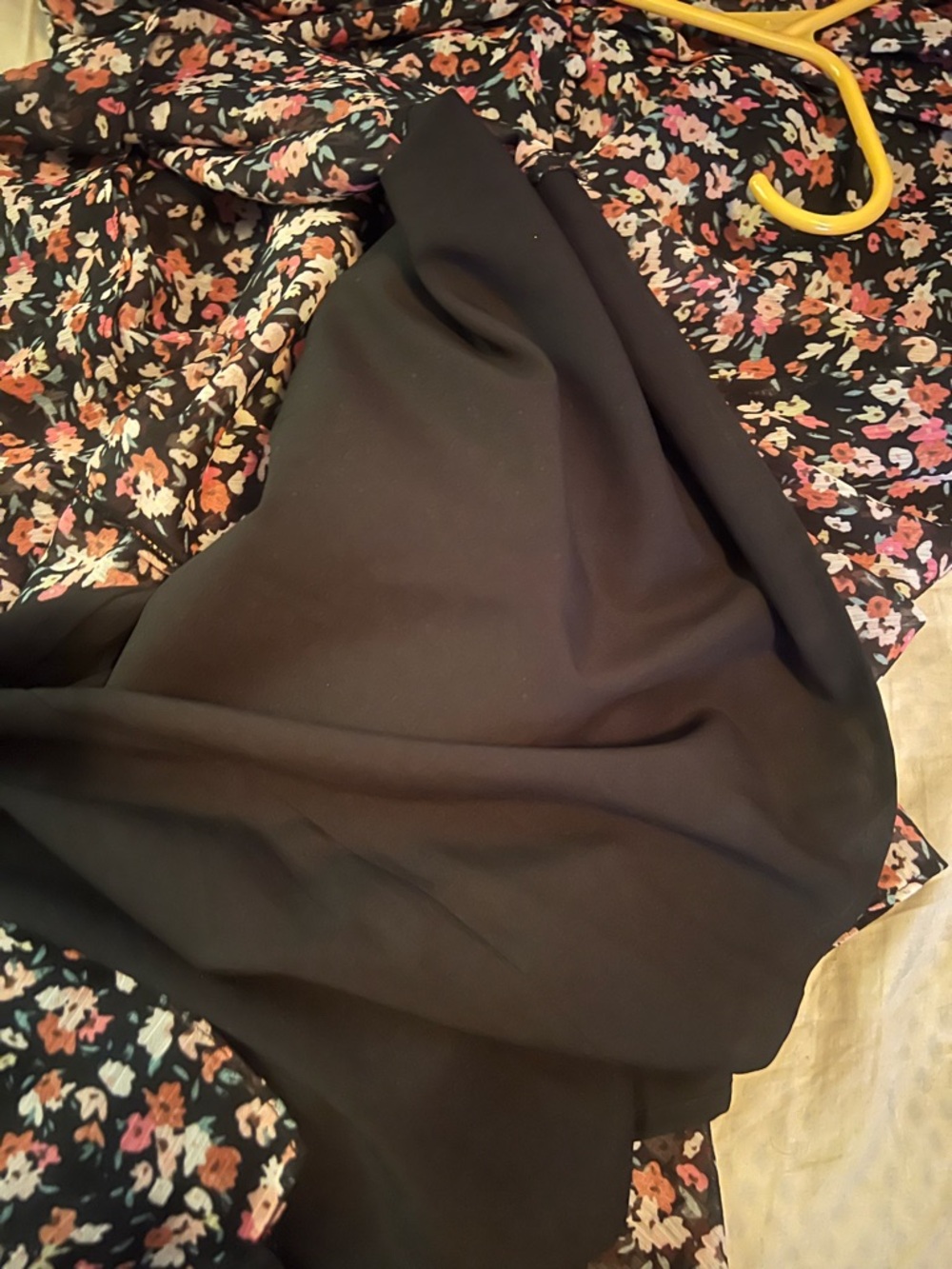 Bar III XXL black floral milkmaid midi dress Whimsygoth fairycore wedding guest - Picture 10 of 11